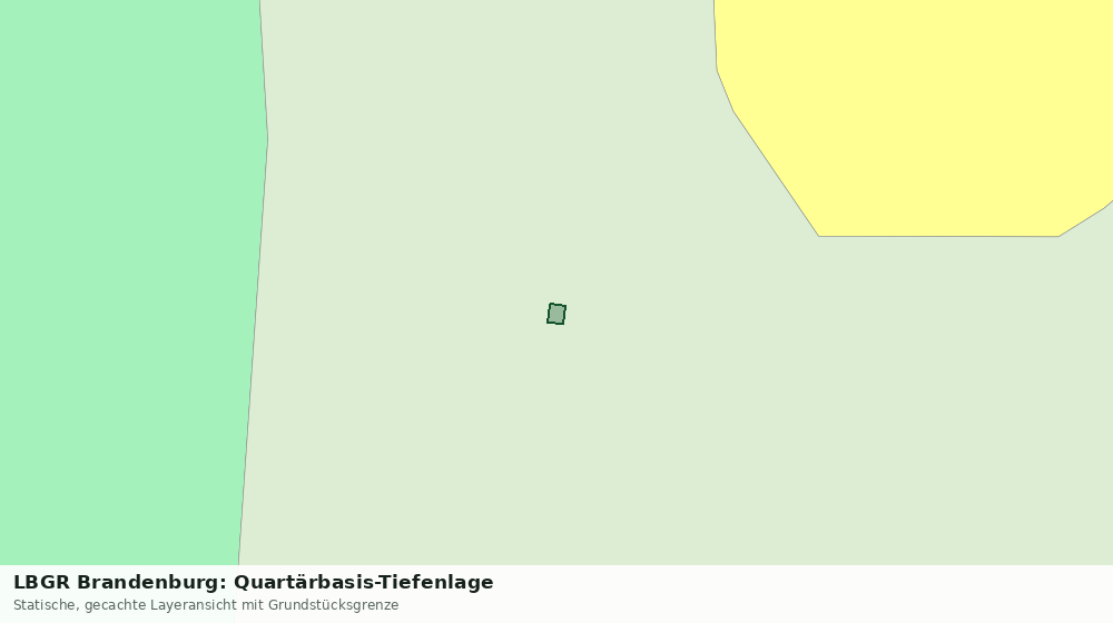 Statische Kartenansicht: LBGR Brandenburg: Quartärbasis-Tiefenlage