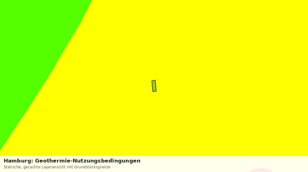 Statische Kartenansicht: Hamburg: Geothermie-Nutzungsbedingungen