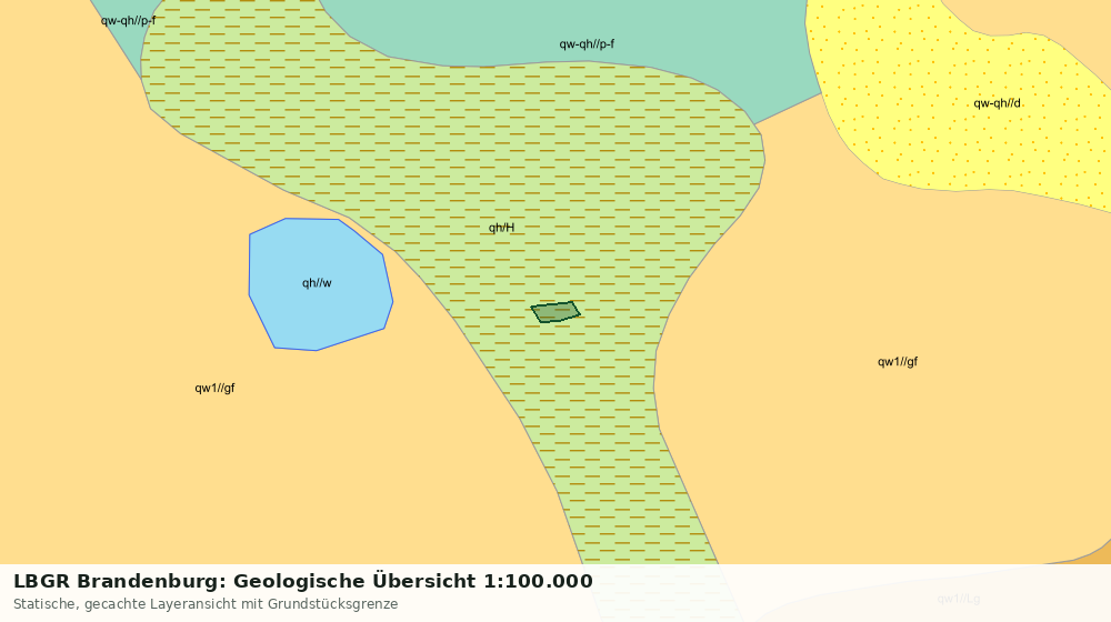 Statische Kartenansicht: LBGR Brandenburg: Geologische Übersicht 1:100.000