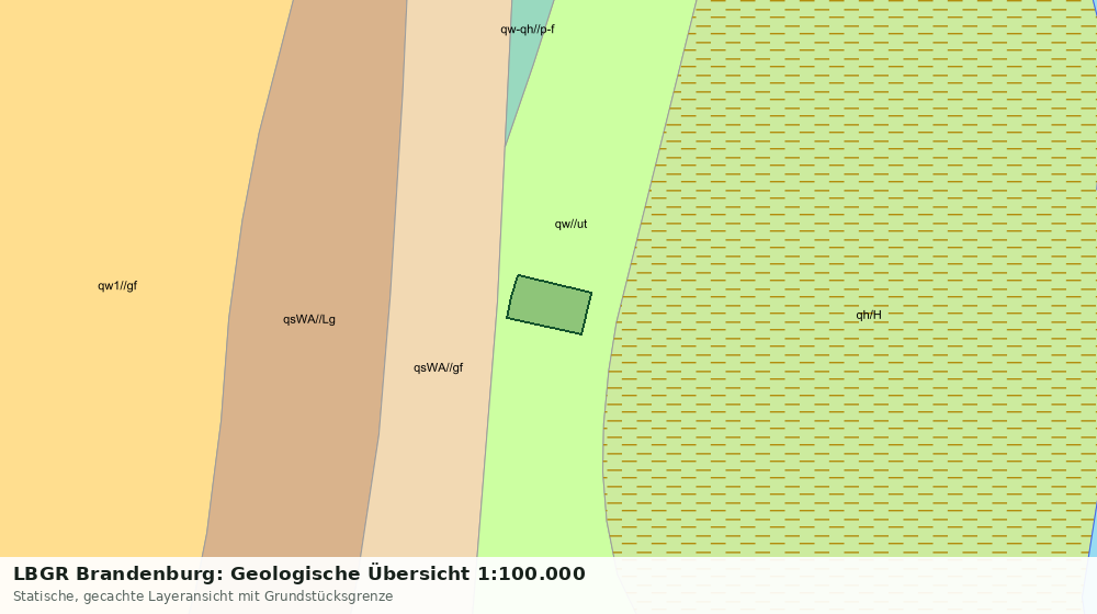 Statische Kartenansicht: LBGR Brandenburg: Geologische Übersicht 1:100.000