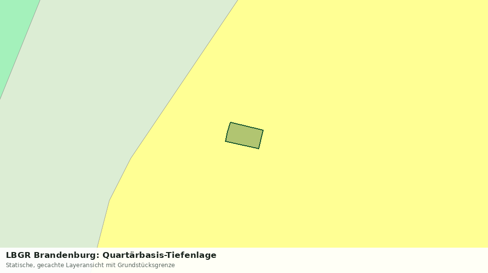 Statische Kartenansicht: LBGR Brandenburg: Quartärbasis-Tiefenlage
