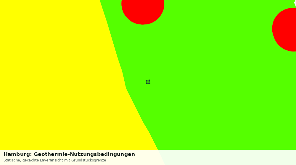Statische Kartenansicht: Hamburg: Geothermie-Nutzungsbedingungen