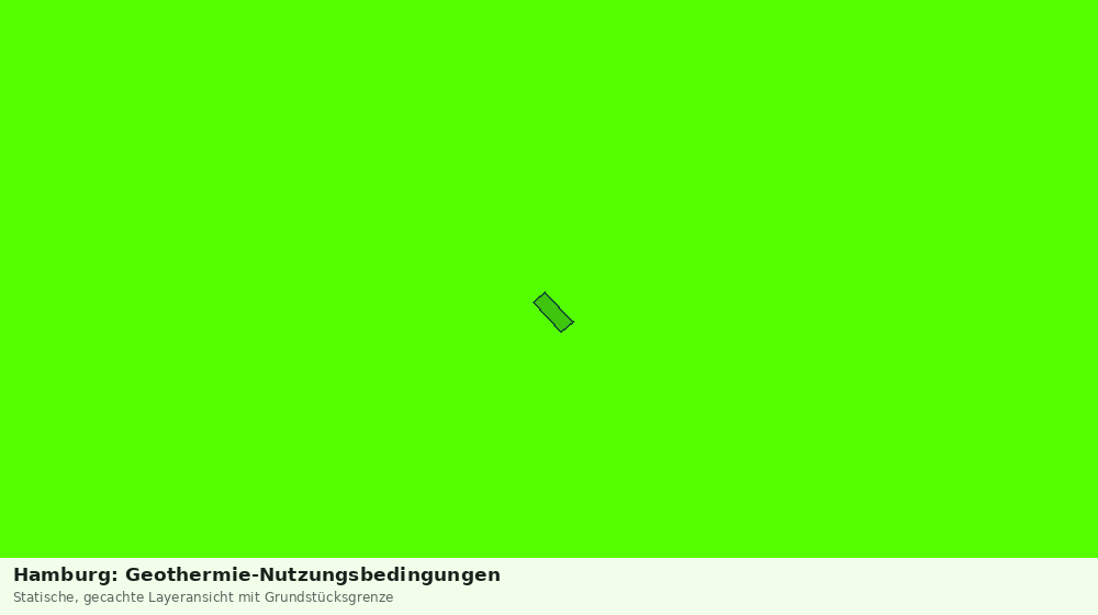 Statische Kartenansicht: Hamburg: Geothermie-Nutzungsbedingungen