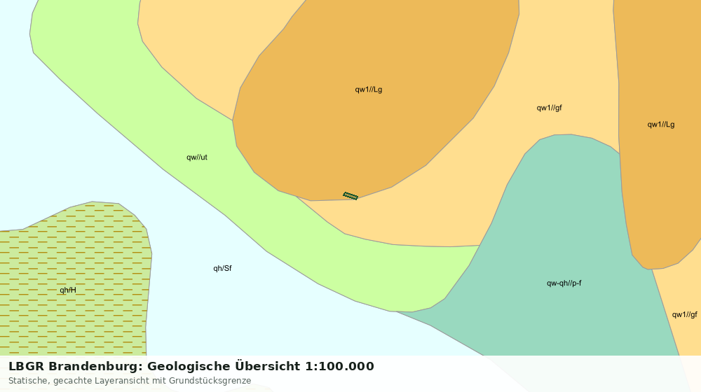 Statische Kartenansicht: LBGR Brandenburg: Geologische Übersicht 1:100.000