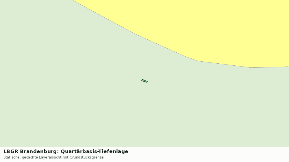 Statische Kartenansicht: LBGR Brandenburg: Quartärbasis-Tiefenlage