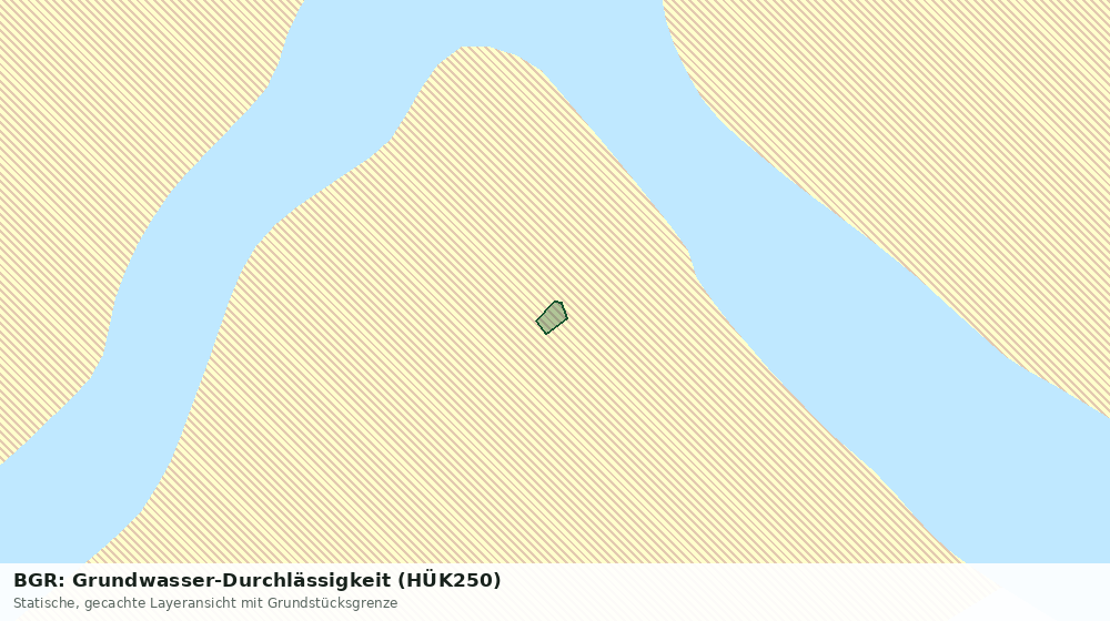 Statische Kartenansicht: BGR: Grundwasser-Durchlässigkeit (HÜK250)