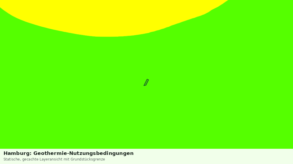Statische Kartenansicht: Hamburg: Geothermie-Nutzungsbedingungen