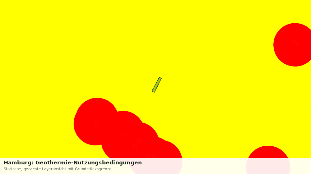 Statische Kartenansicht: Hamburg: Geothermie-Nutzungsbedingungen