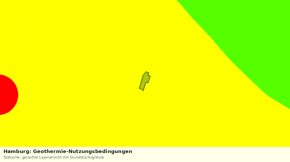 Statische Kartenansicht: Hamburg: Geothermie-Nutzungsbedingungen