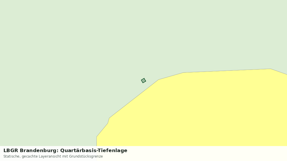 Statische Kartenansicht: LBGR Brandenburg: Quartärbasis-Tiefenlage
