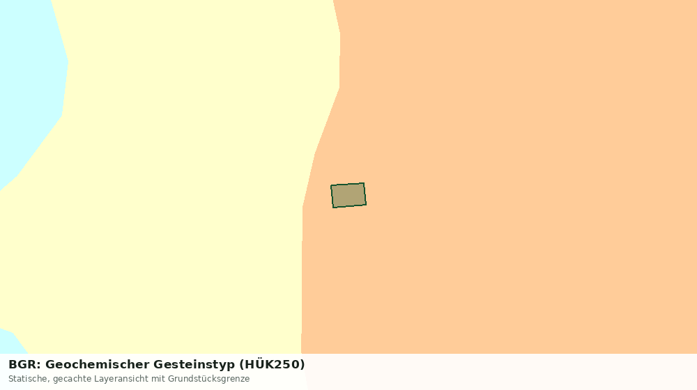 Statische Kartenansicht: BGR: Geochemischer Gesteinstyp (HÜK250)