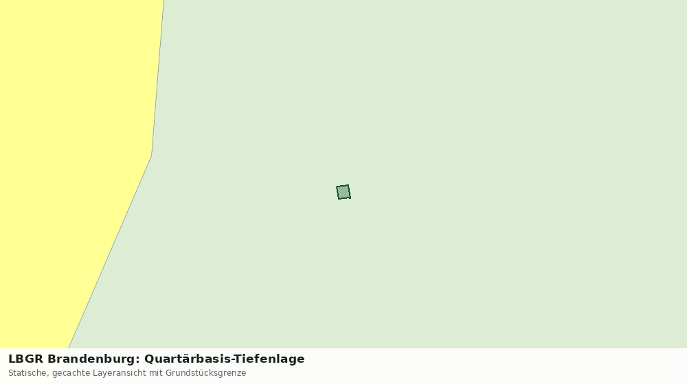 Statische Kartenansicht: LBGR Brandenburg: Quartärbasis-Tiefenlage