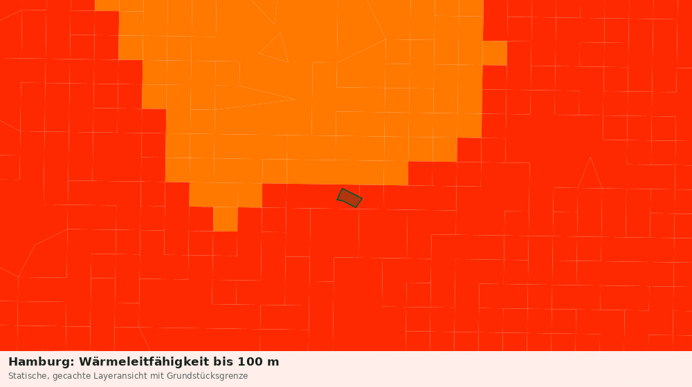 Statische Kartenansicht: Hamburg: Wärmeleitfähigkeit bis 100 m