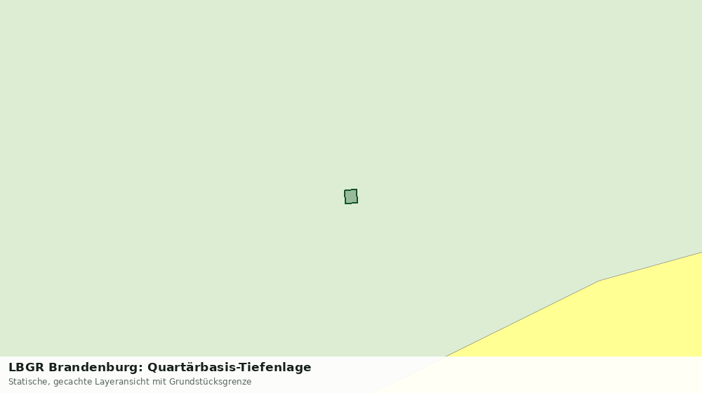 Statische Kartenansicht: LBGR Brandenburg: Quartärbasis-Tiefenlage
