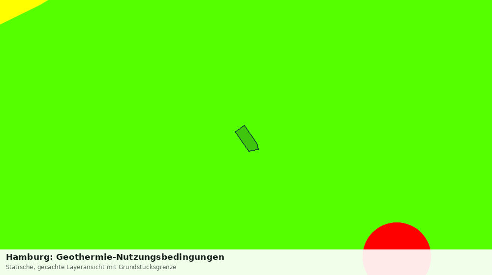 Statische Kartenansicht: Hamburg: Geothermie-Nutzungsbedingungen