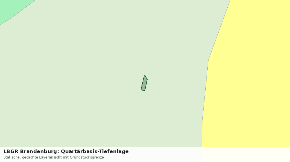 Statische Kartenansicht: LBGR Brandenburg: Quartärbasis-Tiefenlage