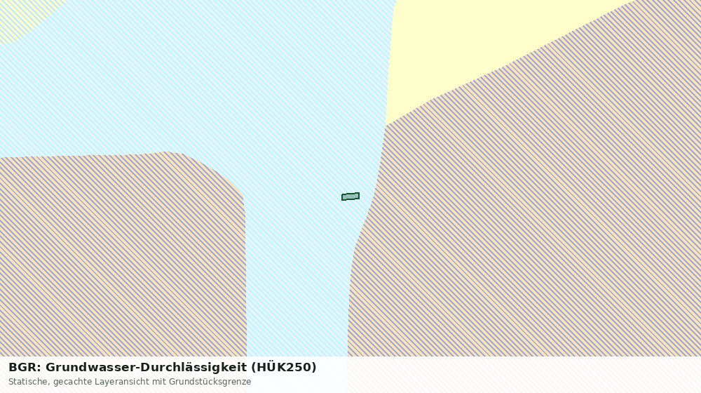 Statische Kartenansicht: BGR: Grundwasser-Durchlässigkeit (HÜK250)
