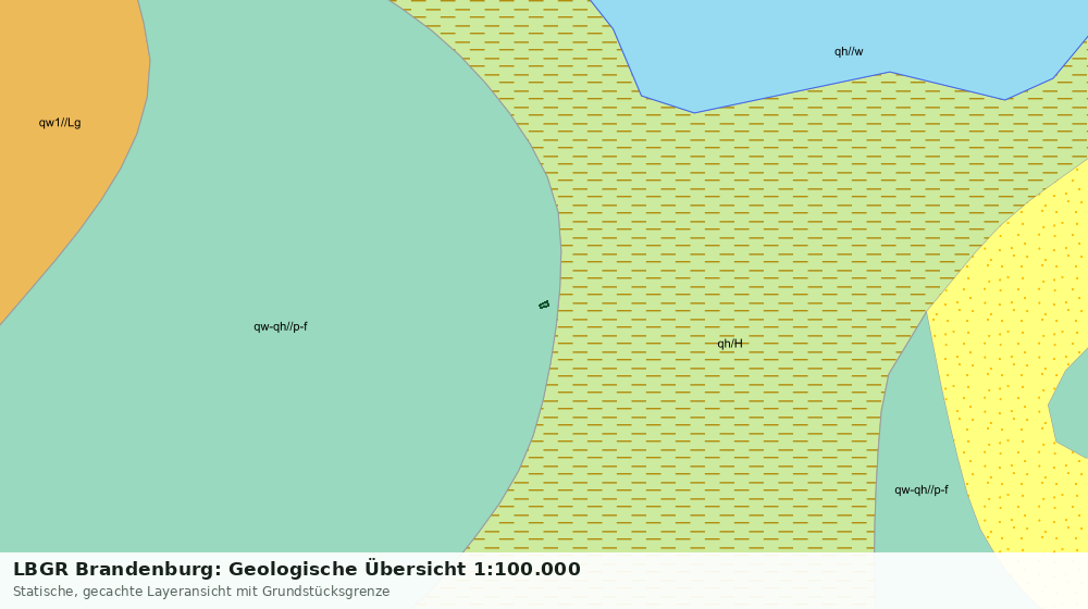 Statische Kartenansicht: LBGR Brandenburg: Geologische Übersicht 1:100.000