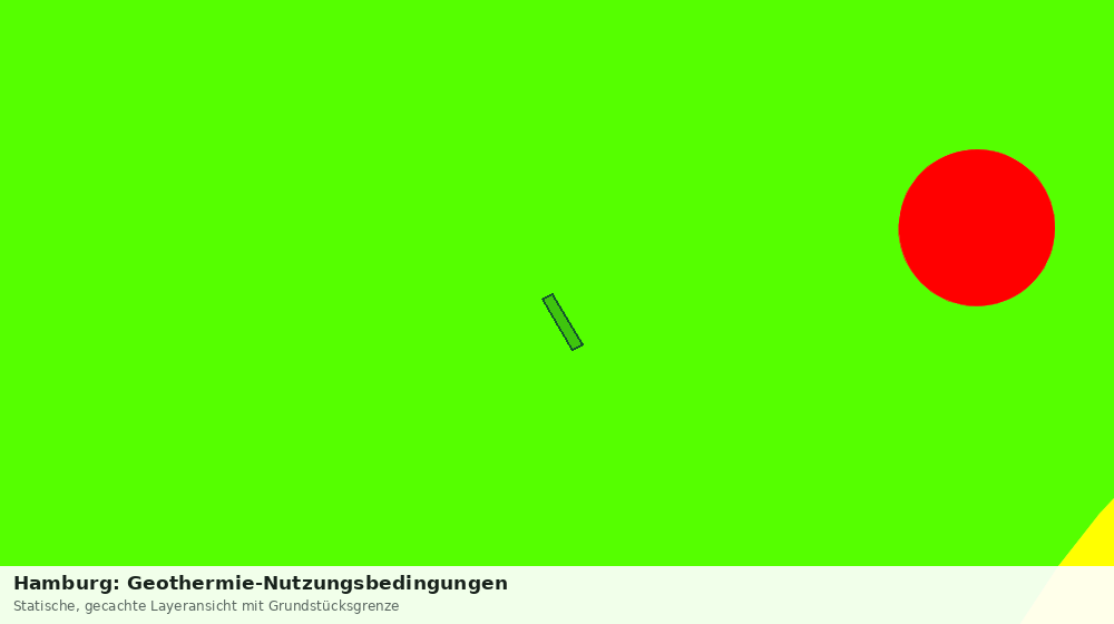 Statische Kartenansicht: Hamburg: Geothermie-Nutzungsbedingungen