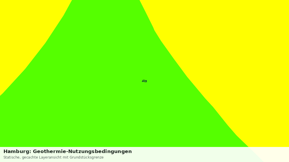 Statische Kartenansicht: Hamburg: Geothermie-Nutzungsbedingungen