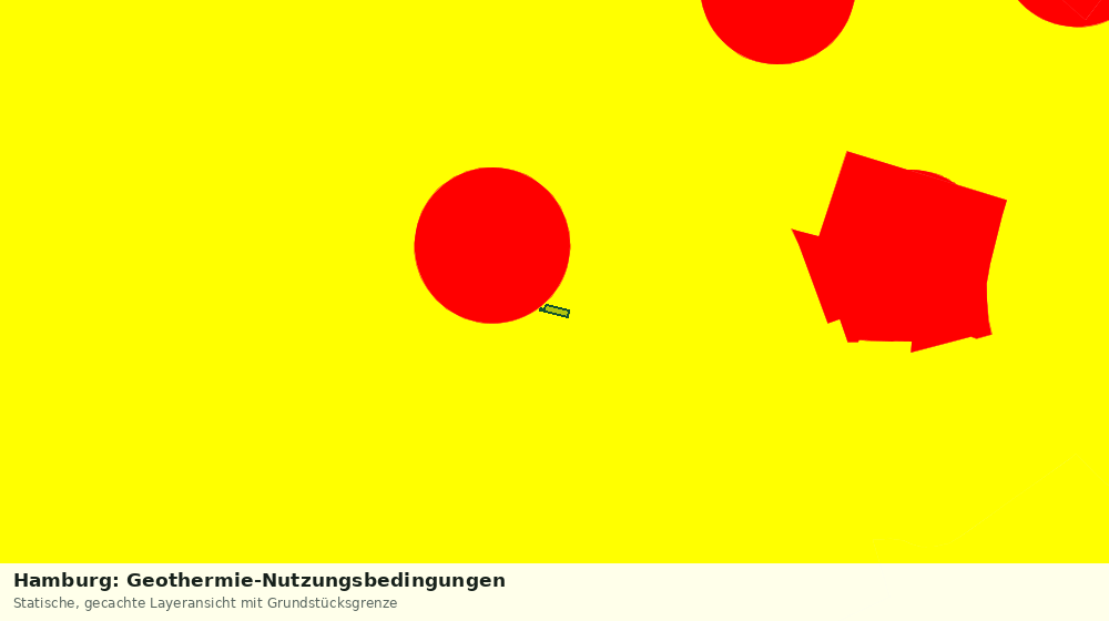 Statische Kartenansicht: Hamburg: Geothermie-Nutzungsbedingungen