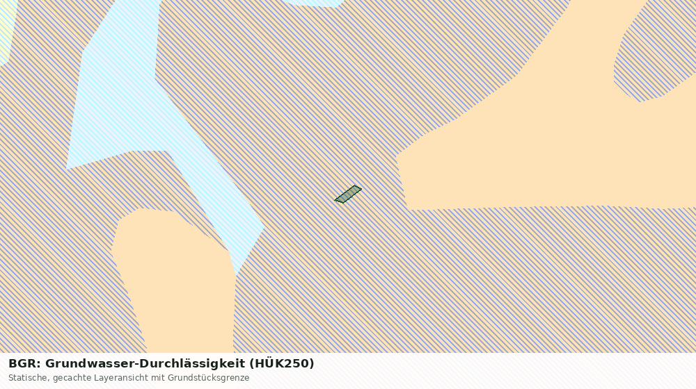 Statische Kartenansicht: BGR: Grundwasser-Durchlässigkeit (HÜK250)