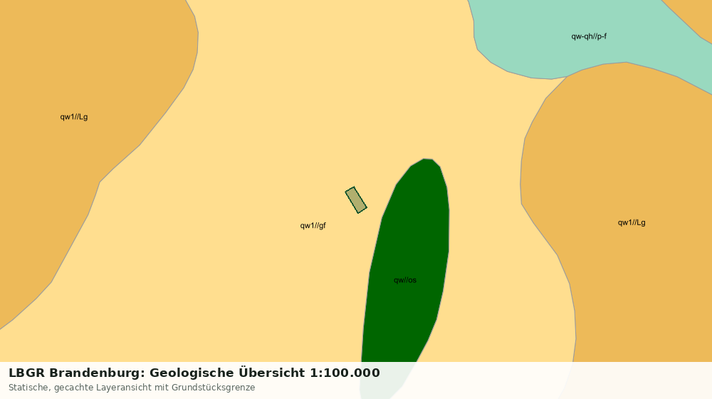 Statische Kartenansicht: LBGR Brandenburg: Geologische Übersicht 1:100.000