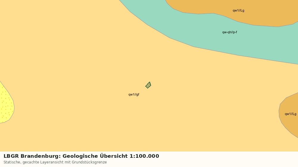 Statische Kartenansicht: LBGR Brandenburg: Geologische Übersicht 1:100.000