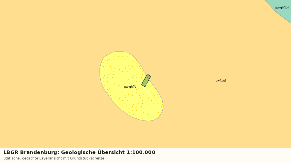 Statische Kartenansicht: LBGR Brandenburg: Geologische Übersicht 1:100.000