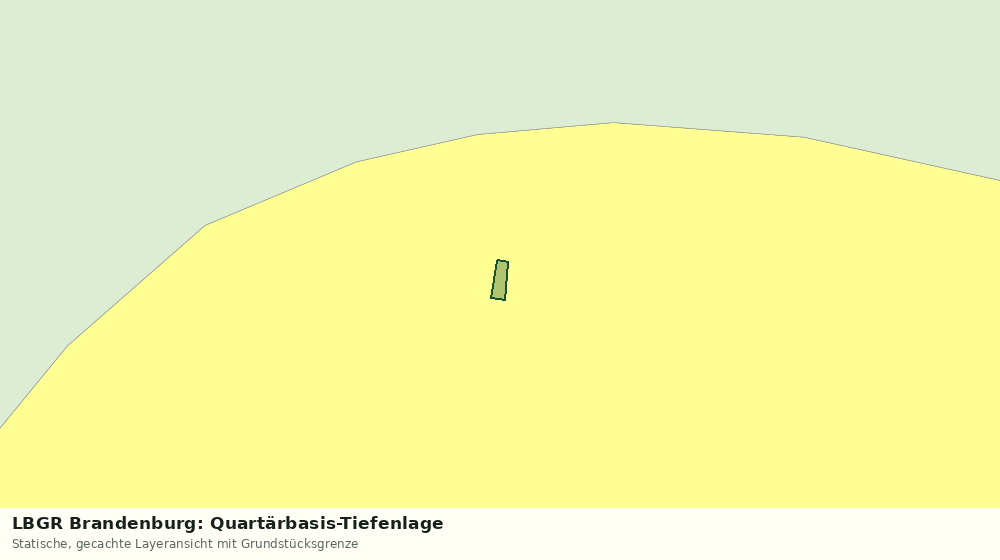 Statische Kartenansicht: LBGR Brandenburg: Quartärbasis-Tiefenlage