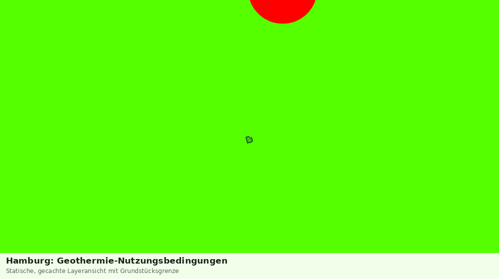 Statische Kartenansicht: Hamburg: Geothermie-Nutzungsbedingungen