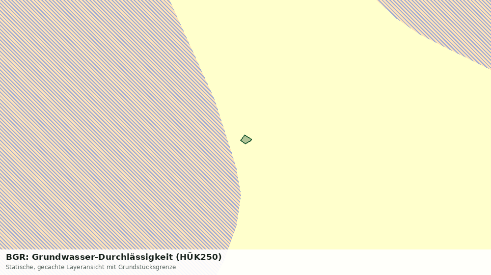 Statische Kartenansicht: BGR: Grundwasser-Durchlässigkeit (HÜK250)