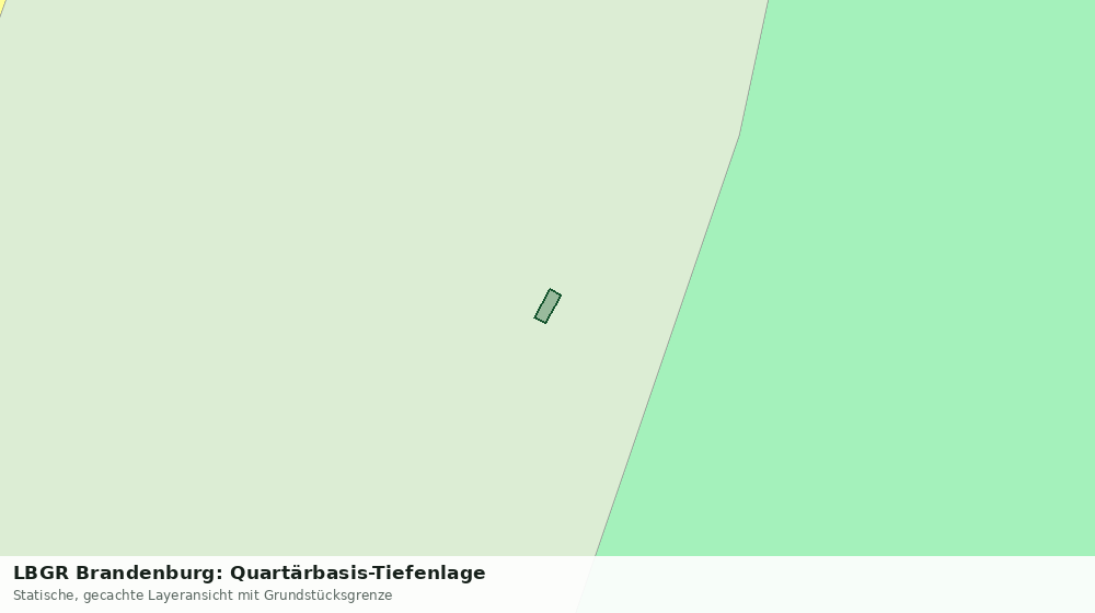 Statische Kartenansicht: LBGR Brandenburg: Quartärbasis-Tiefenlage