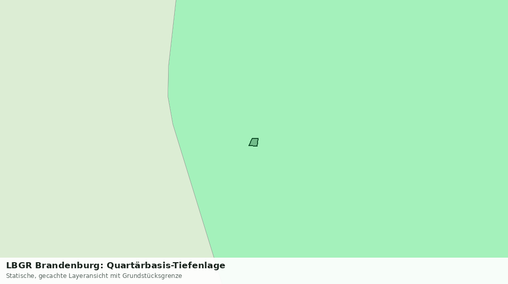 Statische Kartenansicht: LBGR Brandenburg: Quartärbasis-Tiefenlage