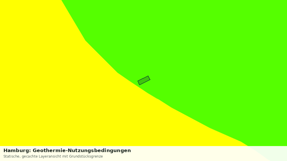 Statische Kartenansicht: Hamburg: Geothermie-Nutzungsbedingungen