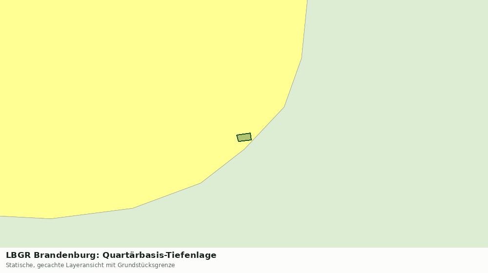 Statische Kartenansicht: LBGR Brandenburg: Quartärbasis-Tiefenlage