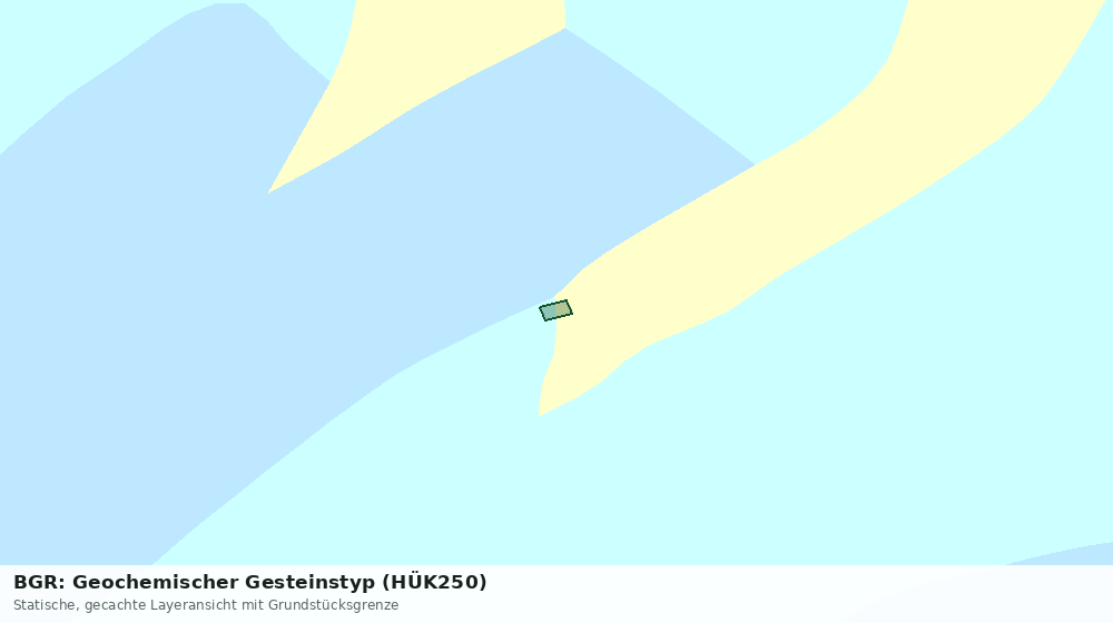 Statische Kartenansicht: BGR: Geochemischer Gesteinstyp (HÜK250)