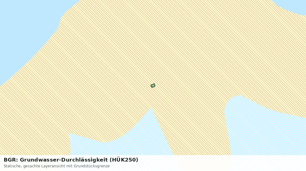 Statische Kartenansicht: BGR: Grundwasser-Durchlässigkeit (HÜK250)