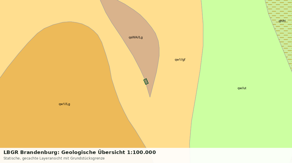 Statische Kartenansicht: LBGR Brandenburg: Geologische Übersicht 1:100.000