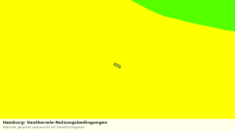Statische Kartenansicht: Hamburg: Geothermie-Nutzungsbedingungen