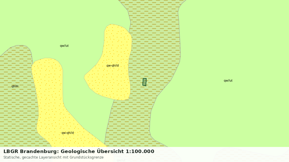 Statische Kartenansicht: LBGR Brandenburg: Geologische Übersicht 1:100.000
