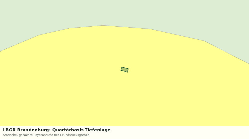 Statische Kartenansicht: LBGR Brandenburg: Quartärbasis-Tiefenlage