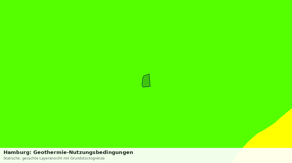 Statische Kartenansicht: Hamburg: Geothermie-Nutzungsbedingungen