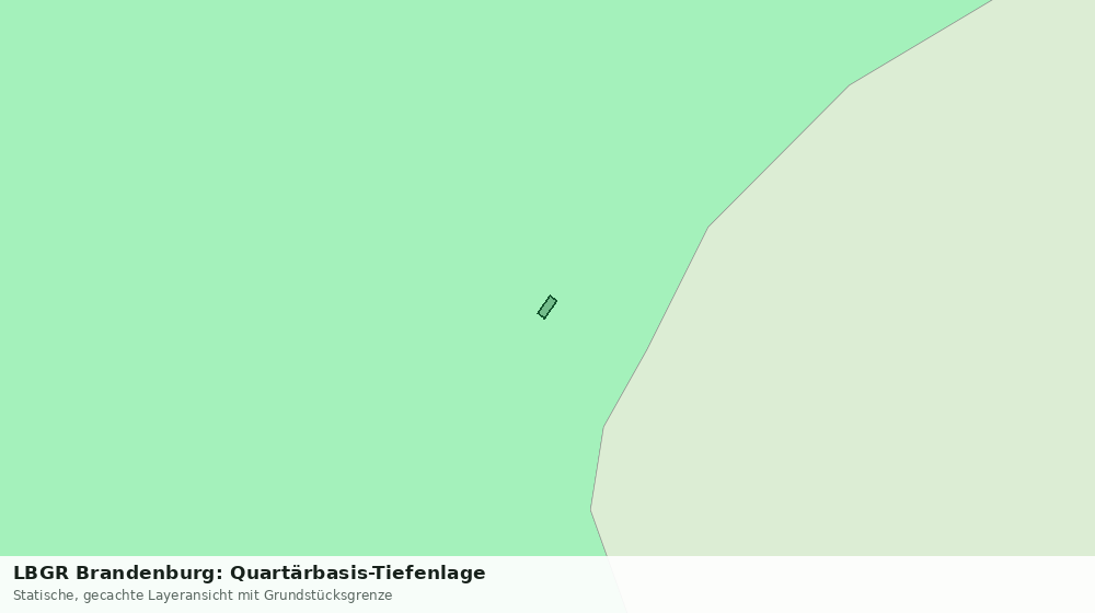 Statische Kartenansicht: LBGR Brandenburg: Quartärbasis-Tiefenlage