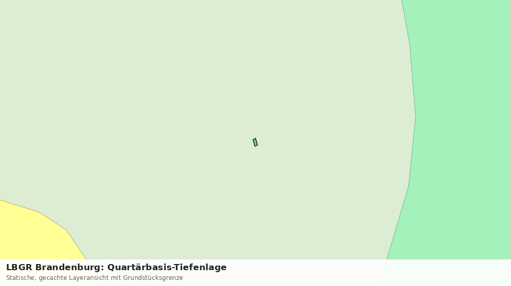Statische Kartenansicht: LBGR Brandenburg: Quartärbasis-Tiefenlage