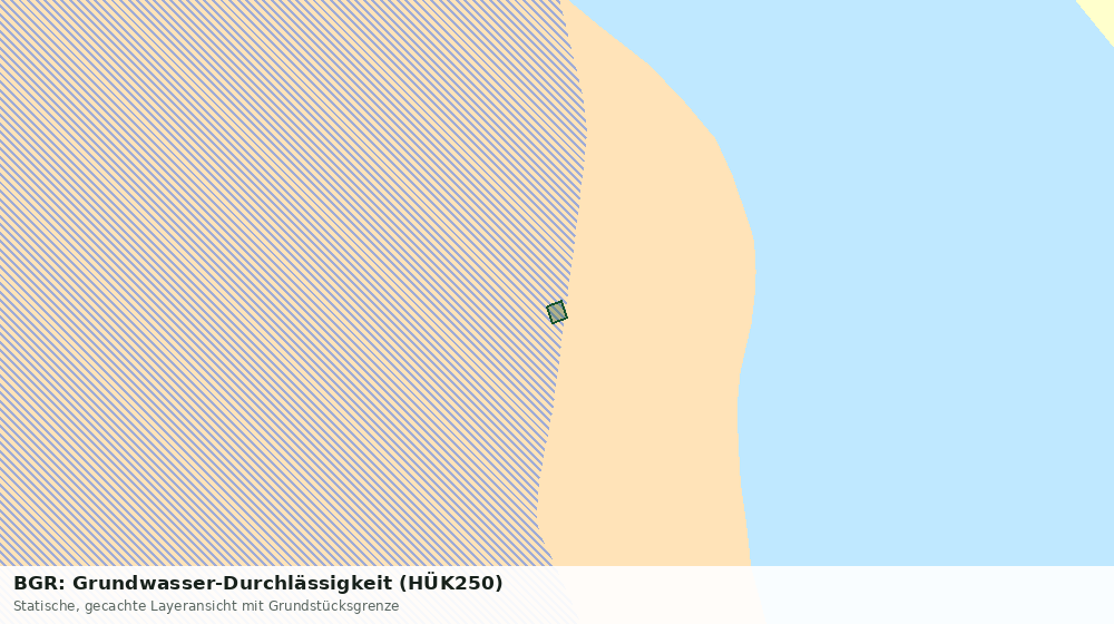 Statische Kartenansicht: BGR: Grundwasser-Durchlässigkeit (HÜK250)