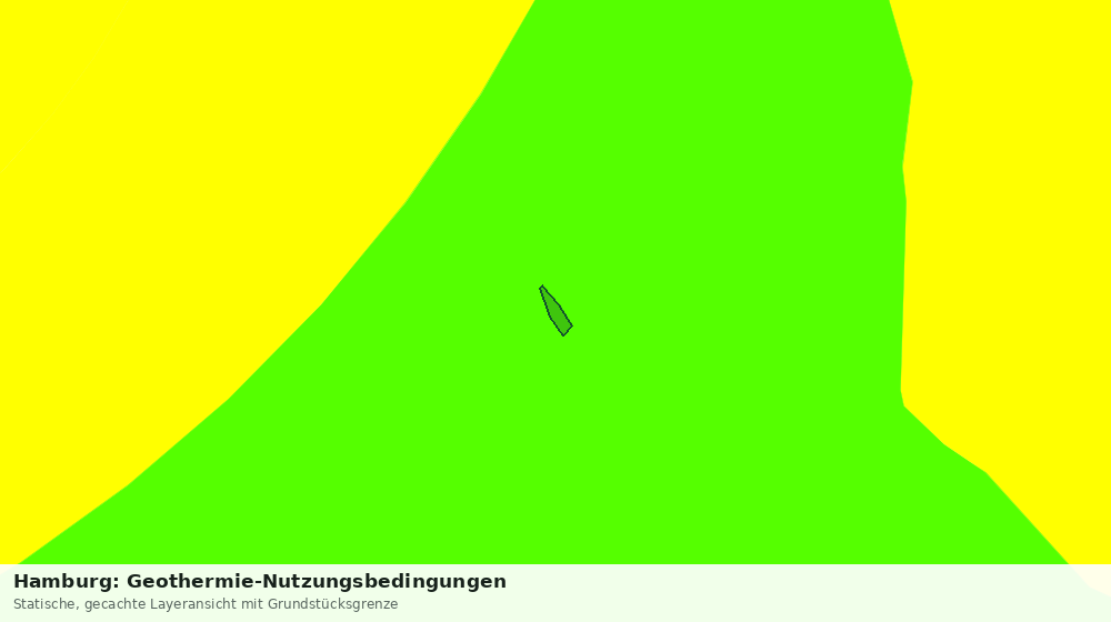Statische Kartenansicht: Hamburg: Geothermie-Nutzungsbedingungen