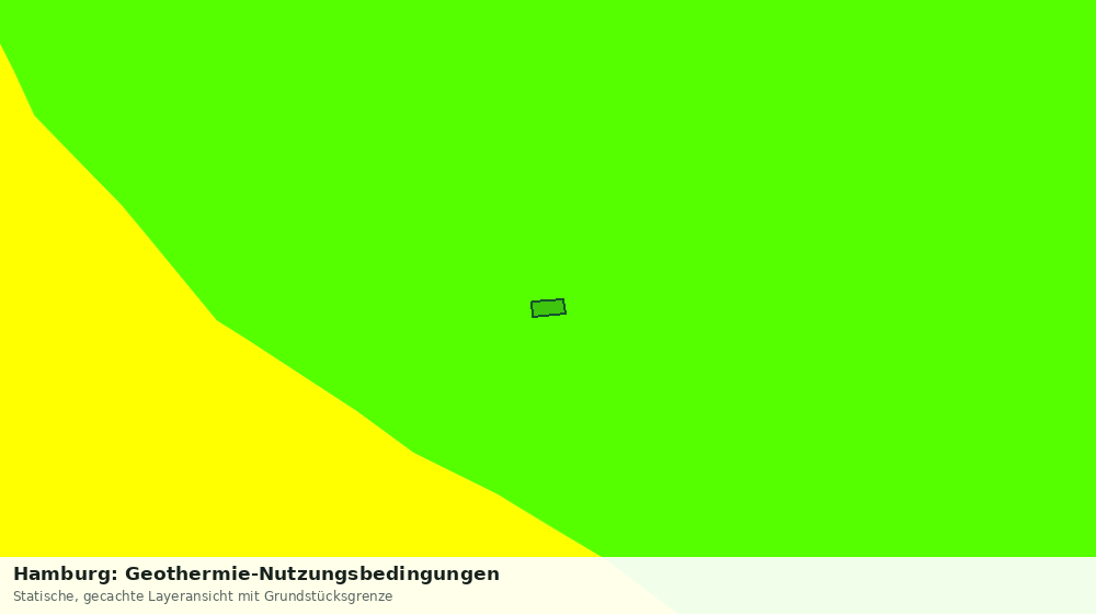 Statische Kartenansicht: Hamburg: Geothermie-Nutzungsbedingungen