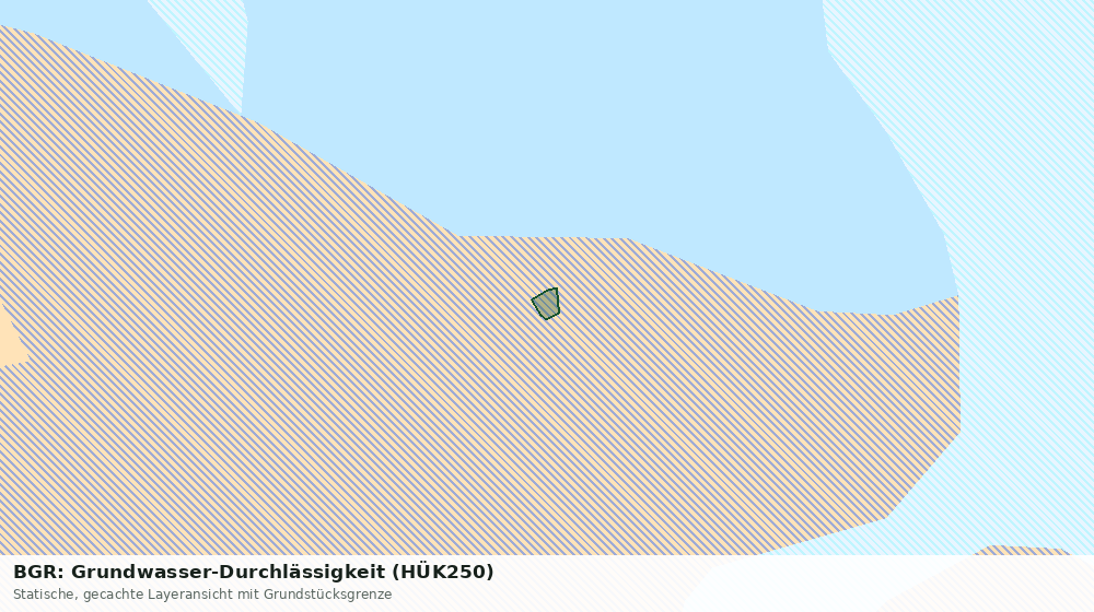 Statische Kartenansicht: BGR: Grundwasser-Durchlässigkeit (HÜK250)