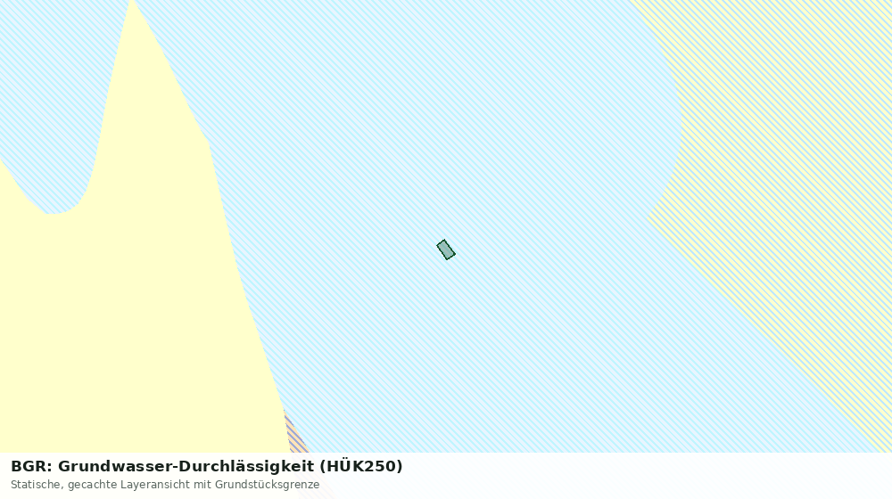 Statische Kartenansicht: BGR: Grundwasser-Durchlässigkeit (HÜK250)